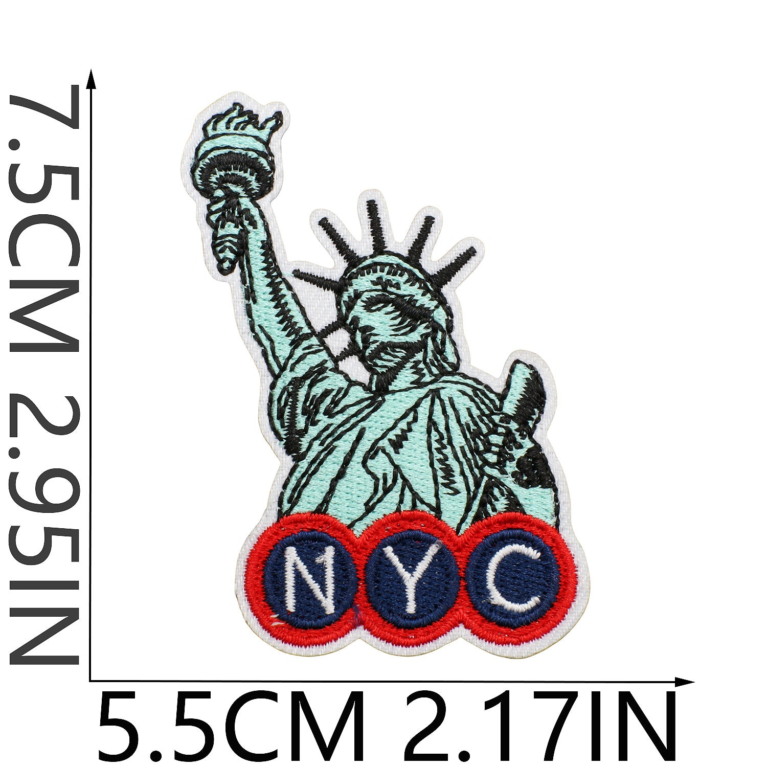 Wholesale Statue of Liberty Independence Flag Embroidery DIY Patches