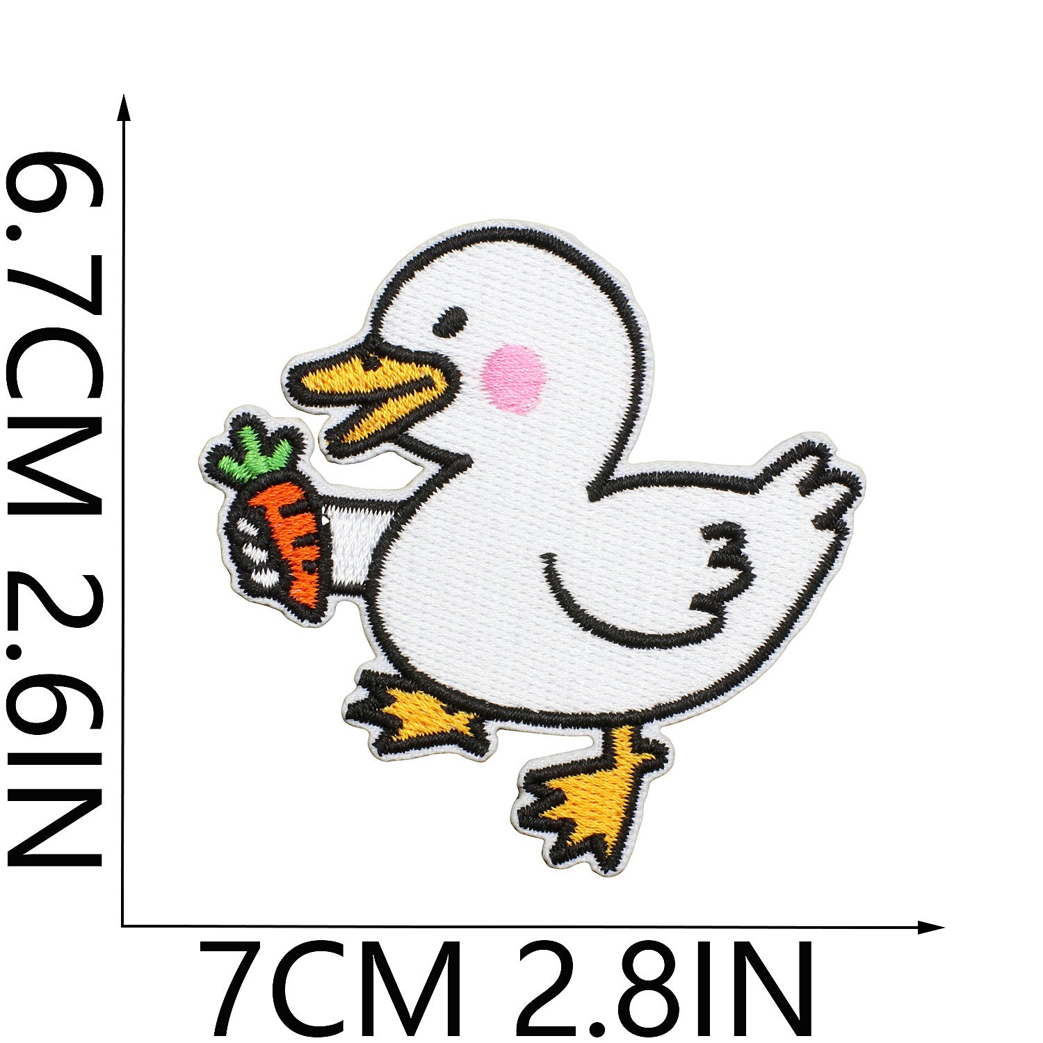 Wholesale Cute duck embroidered patch for children's clothes