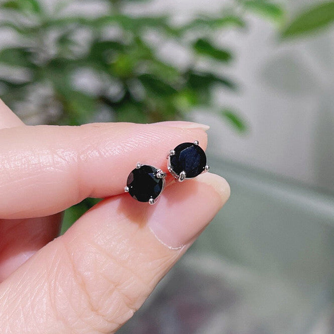 Wholesale Colored zircon four  prong stud earrings