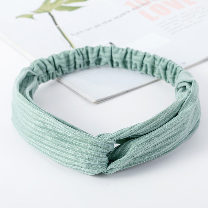 Wholesale Knitted Headband Face Wash Hair Band Solid Color Elastic Hair Band Yoga Sports Hair Band Headband Women
