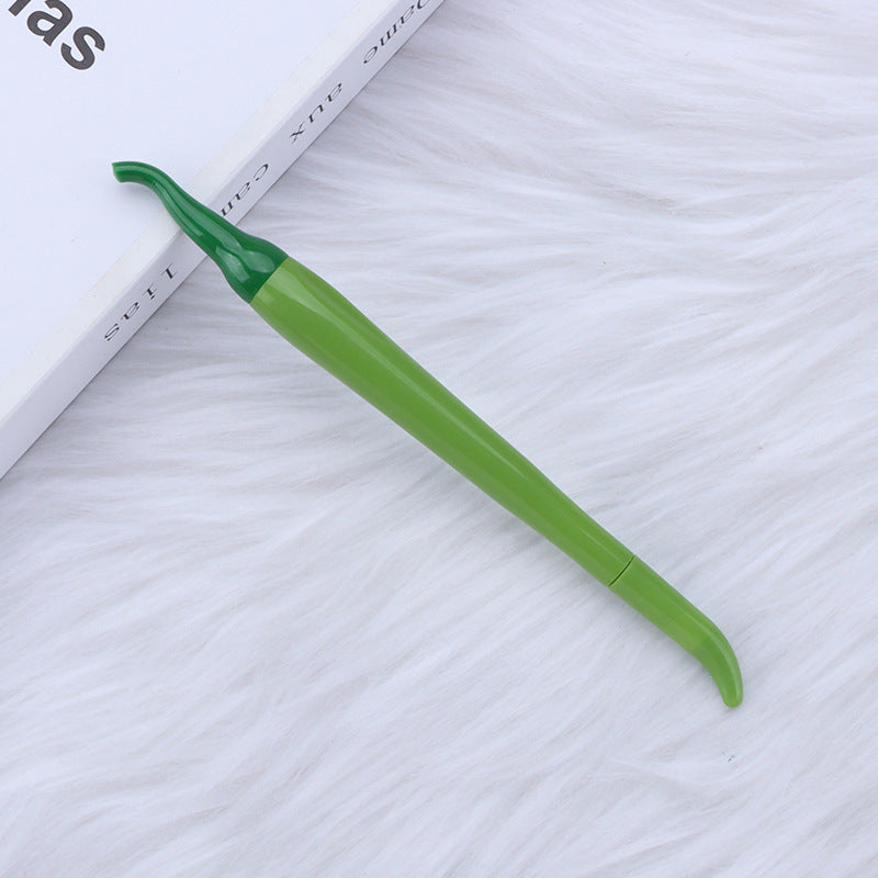 Wholesale Simulated Color Chili Pepper Shaped Needle Tube Plastic Pen