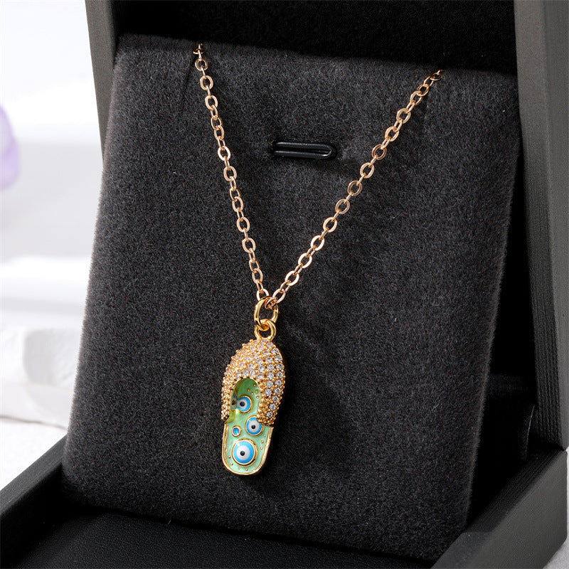 Collares de aleación de circón micro pavimentante para el ojo de los ojos al por mayor