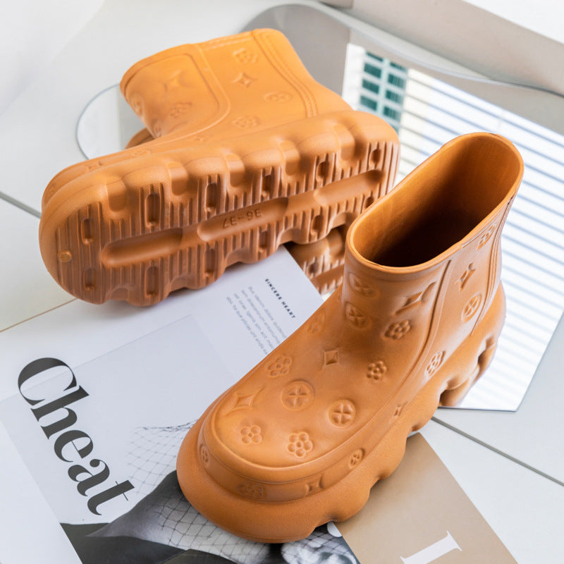 Wholesale of Thick Soled EVA Rain Shoes for External Wear