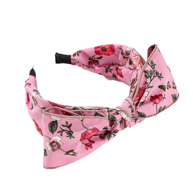 Wholesale Hair Art Knotted Rose Bow Headband