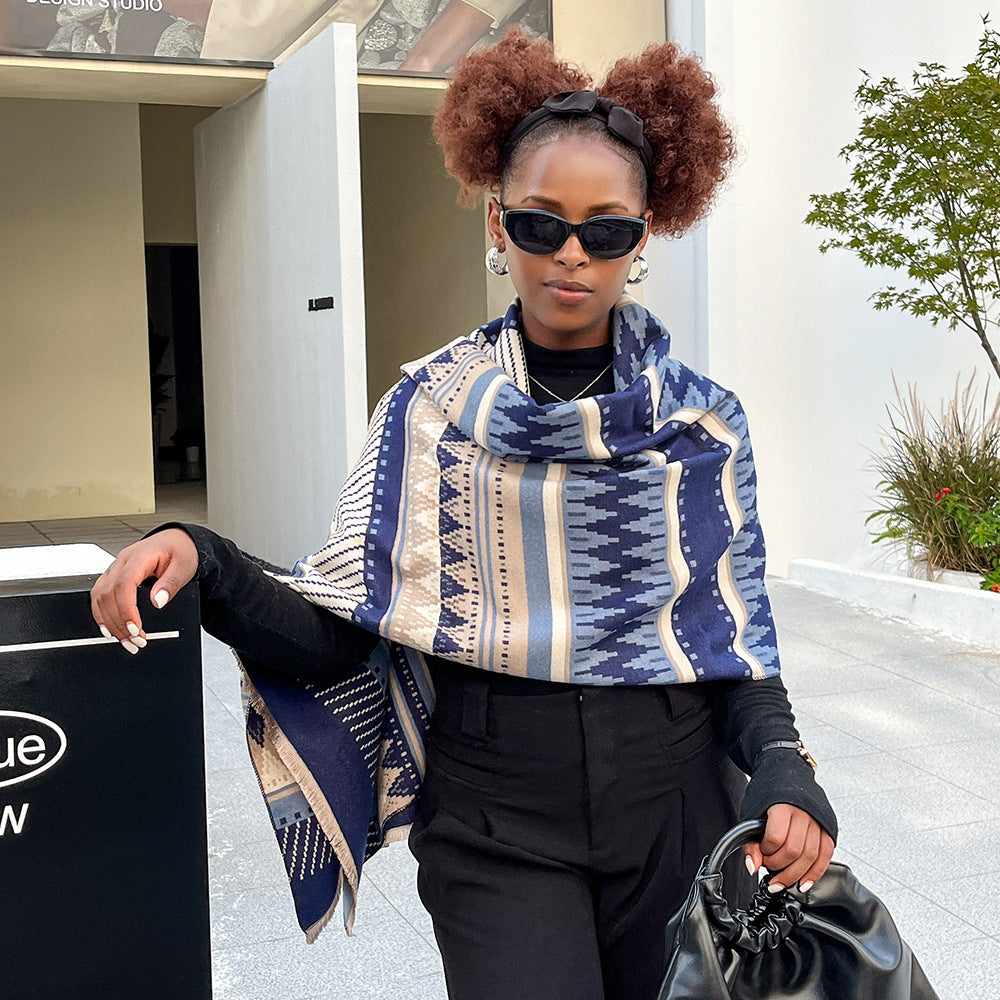 Wholesale Thickened Warm Imitation Cashmere Scarves