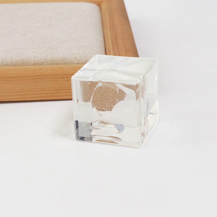 Wholesale 6pcs Natural Color Mineral Resin Drip Glue Crafts Ornaments