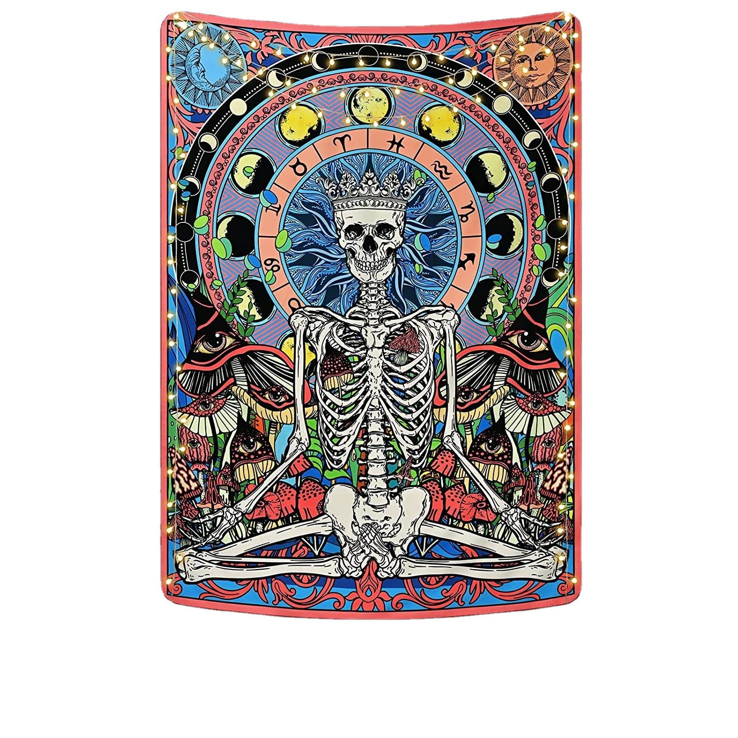 Wholesale Polyester Wall Violet Decoration Fabric Hanging Cloth Tapestry Room Backdrop Fabric