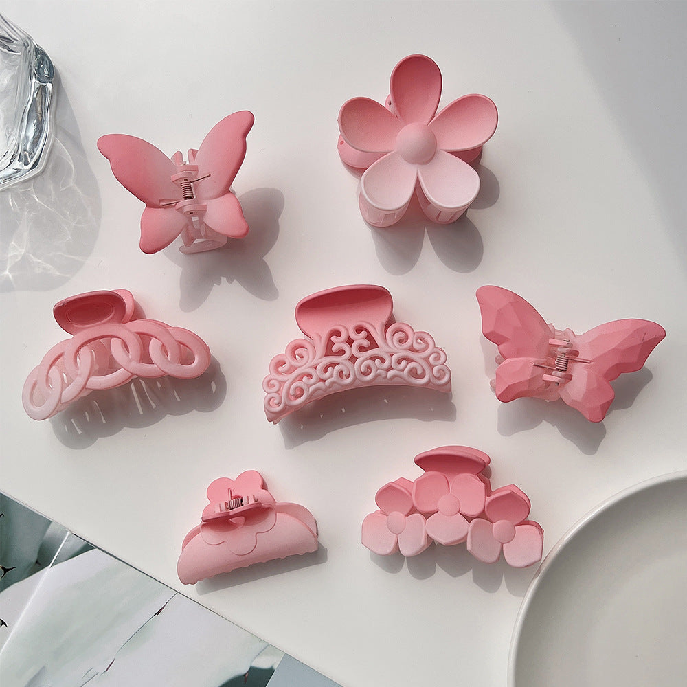 Wholesale Sakura Pink Gradient Butterfly Hair Clip