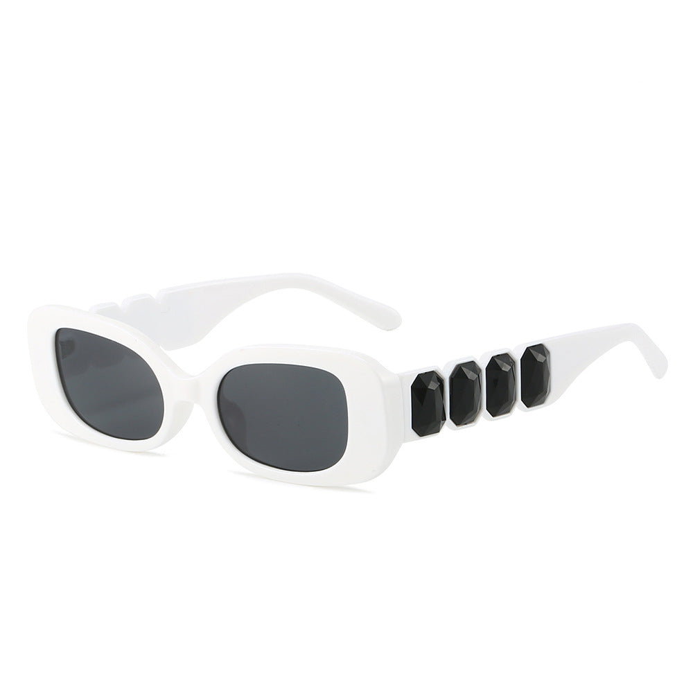 Wholesale Personalized small diamond square frame sunglasses