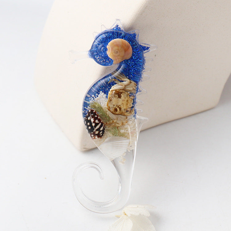 Wholesale Ocean Refrigerator Stickers Hippocampus Turtle Real Shell Starfish