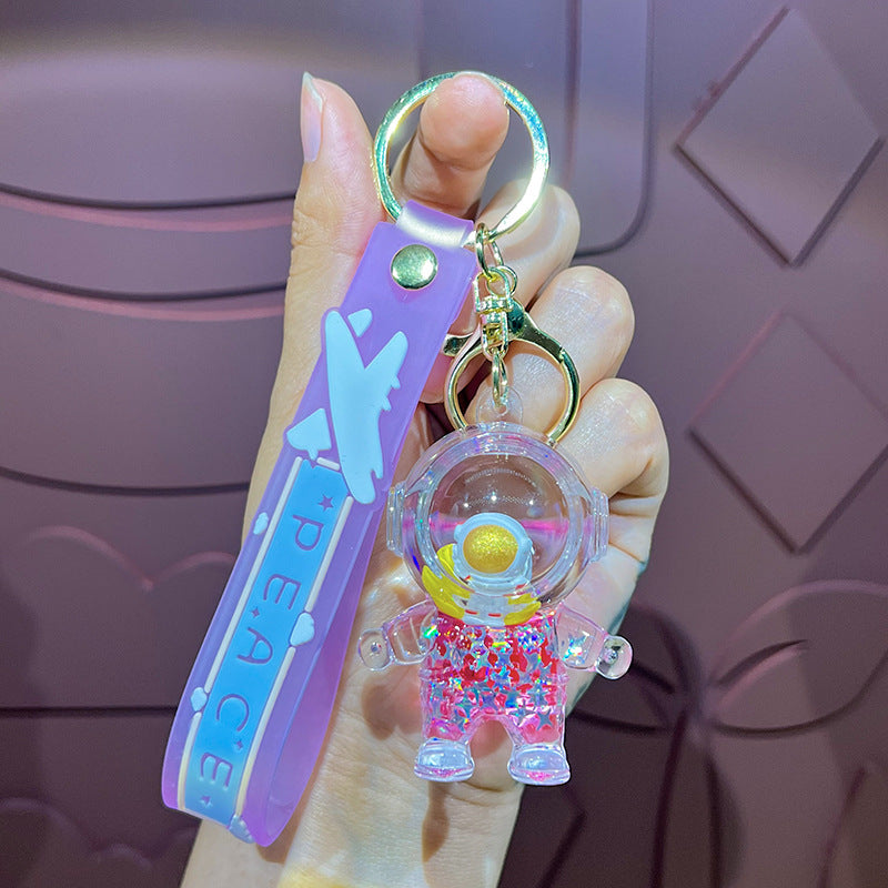 Wholesale Cute Cartoon Astronaut Spaceman Couple Keychain