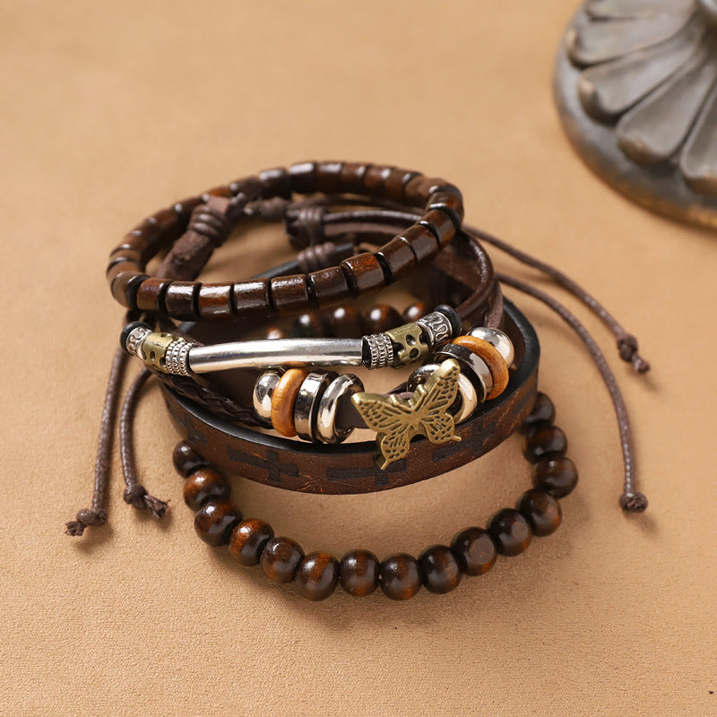 Wholesale Bohemian Handmade Exoticism Woven Multi-Layer Bracelet