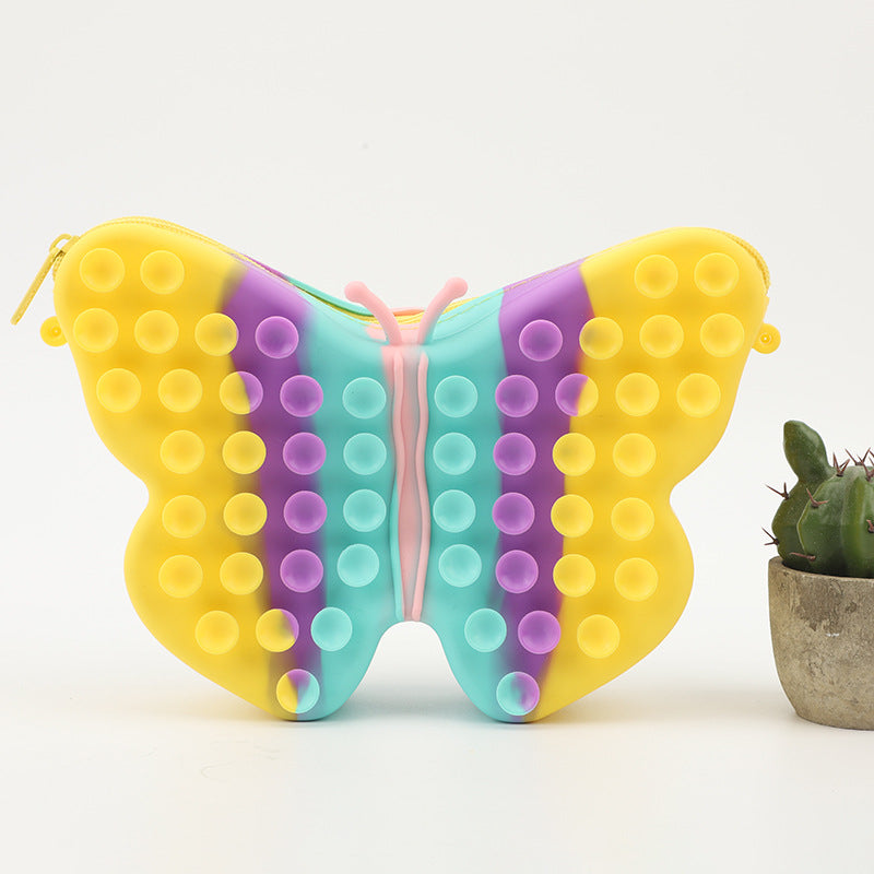 Wholesale Silicone Butterfly Satchel Pressure Reducing Toys
