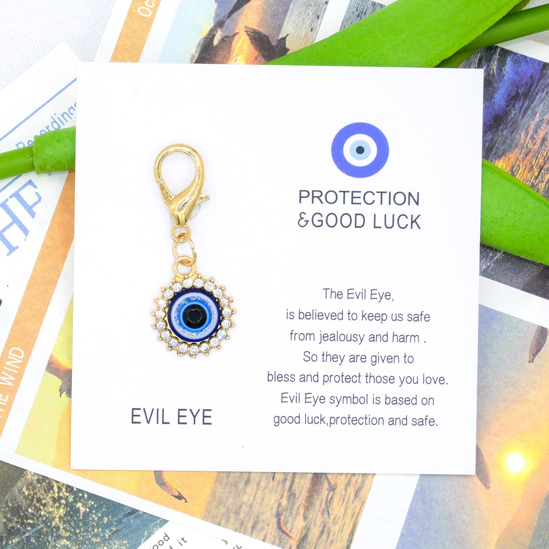 Wholesale Blue Evil Eye Keychain