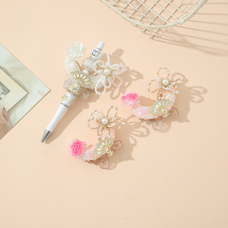 Wholesale 10pcs Heavy Industry Full of Diamonds  Flowers  Moons  Butterflies  Dotted Diamonds Beads