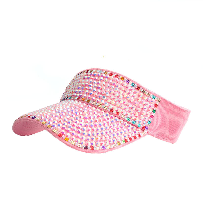 Wholesale Diamond-encrusted Empty Top Hats Colorful Diamond Point Diamond Hats