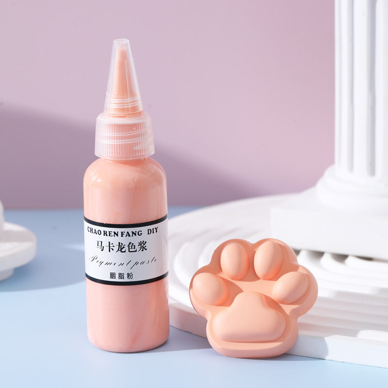 Wholesale High Concentration Macaron DIY Solid Color Paste Color Essence Hand drawn Bead Drop Adhesive Nail Oil Adhesive Epoxy Resin Color Paste