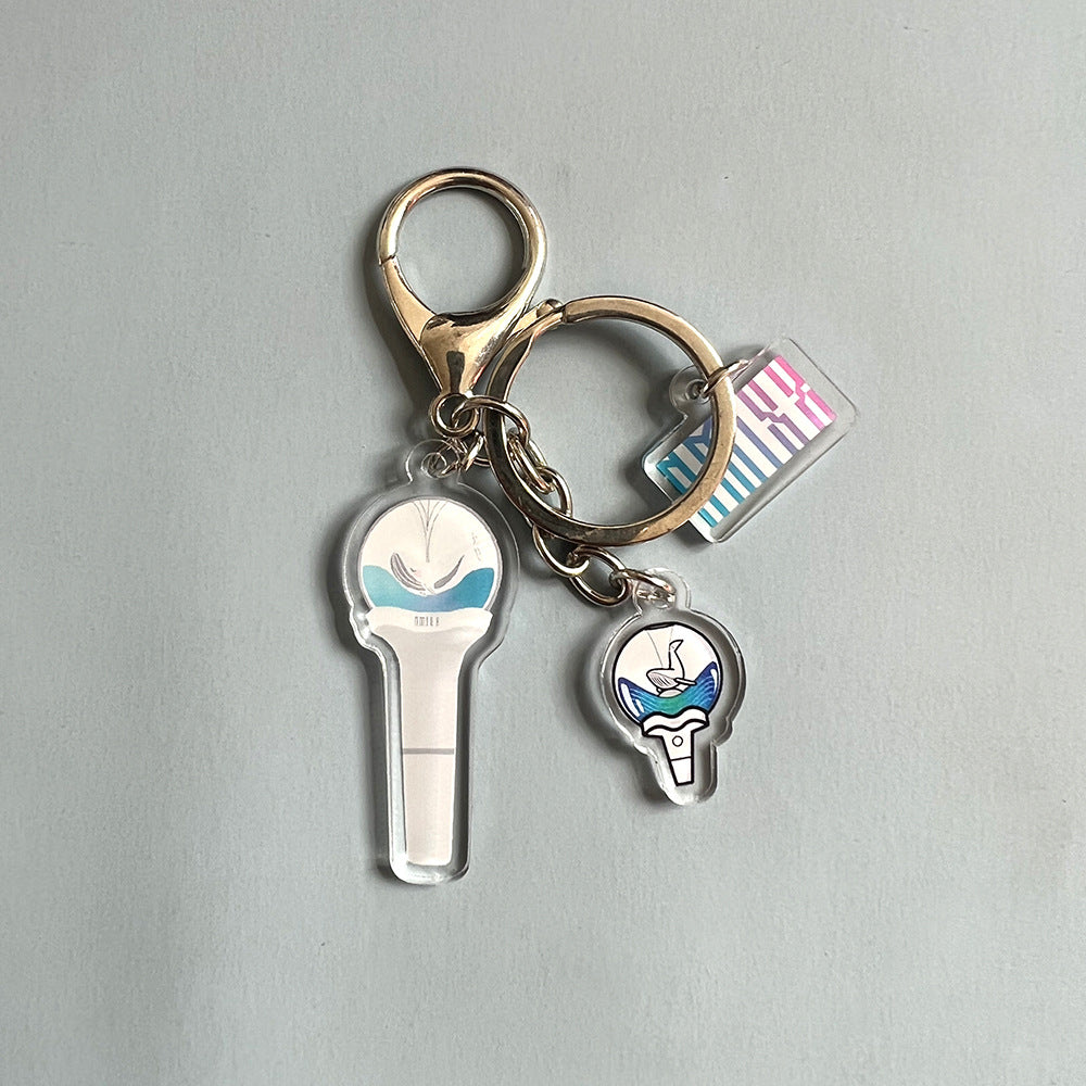 Wholesale NMIXX Combination Support Light Peripheral Keychain