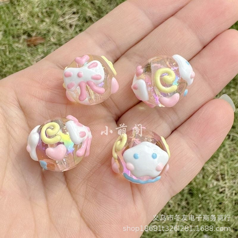 Wholesale 20pcs/pack cloud finished oil drop acrylic beads diyAcrylic Beads