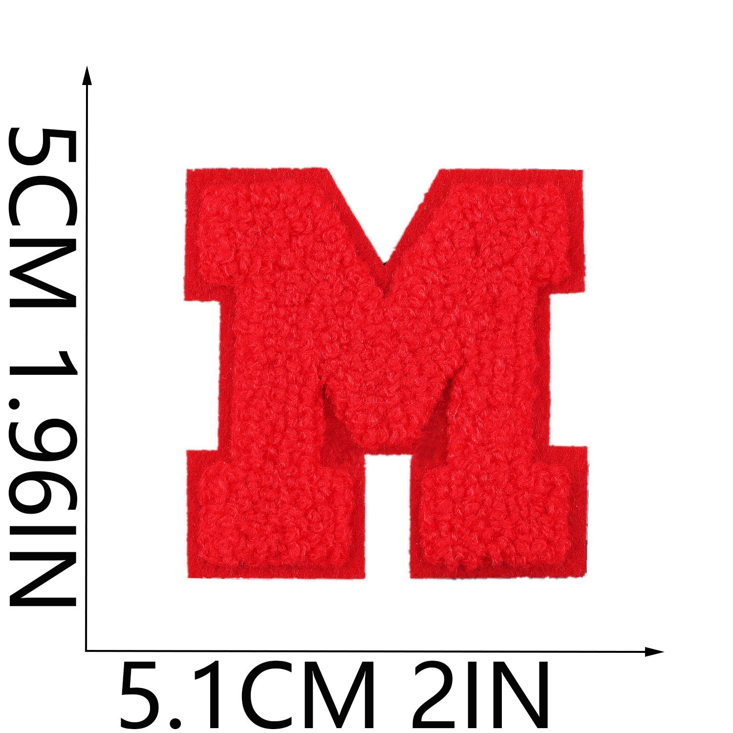 Wholesale Embroidered fabric patch hat and bag decoration A-Z English letter  DIY Patches