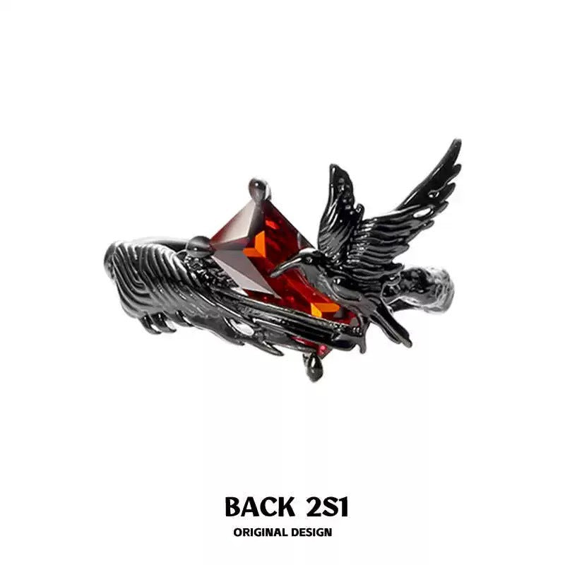 Wholesale Dark Crow Ring Love and Deep Space Ring