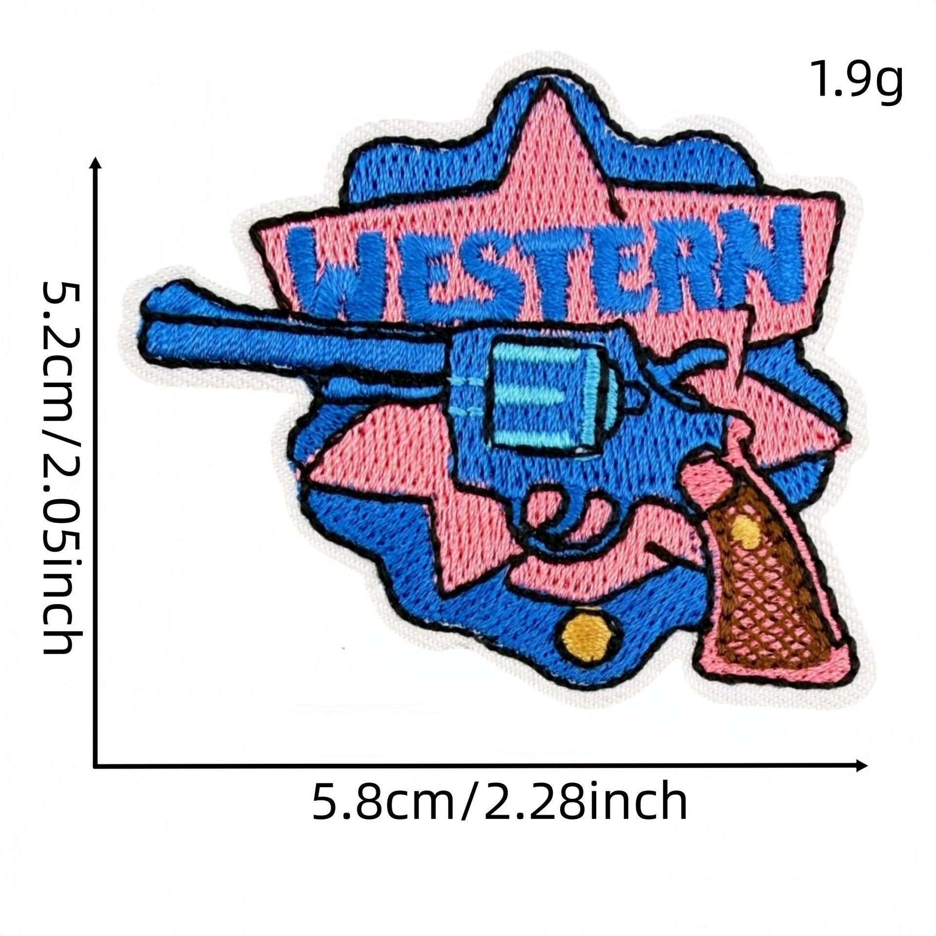 Wholesale Western Cowgirl Embroidered Patches 24 Piece Set Pink Blue Guitar Cow Skull Design DIY Craft Supply For Home Decor And Resale
