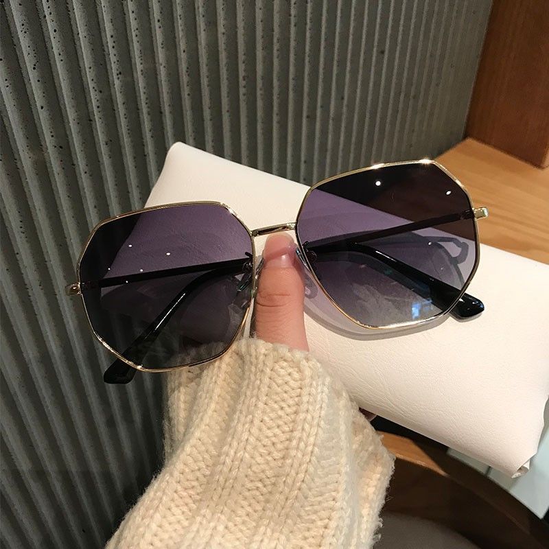 Wholesale Women's summer polygonal sun protection sunglasses