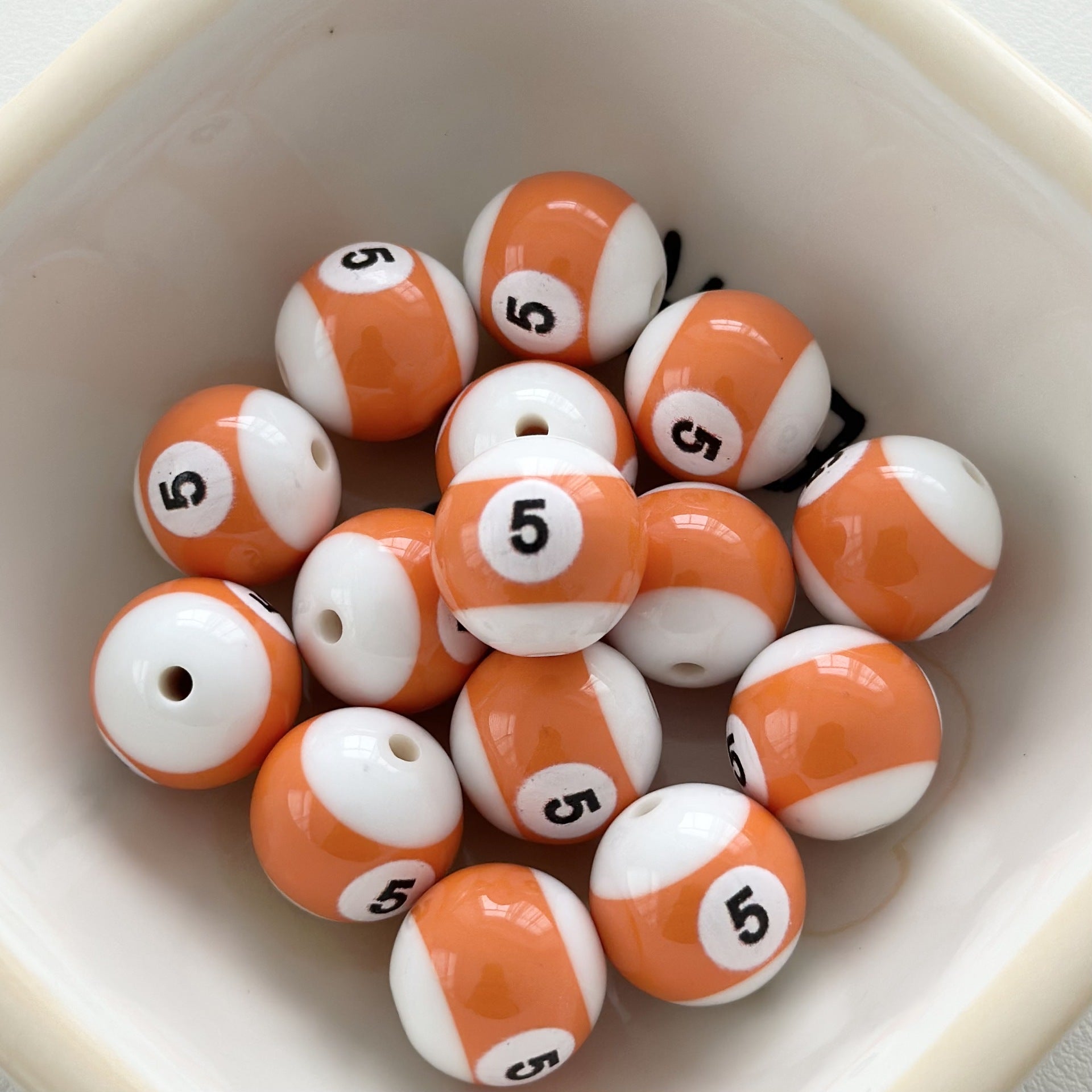 Wholesale 10PCS Billiard Beads Resin Beads Diy Beads