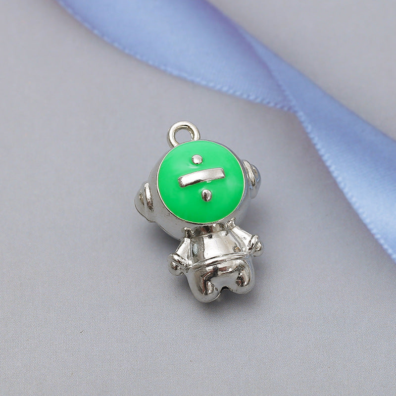 Wholesale  Robot Astronaut Accessories Cute Cartoon Necklace Charms