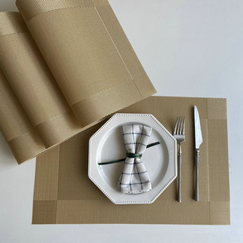 Wholesale European Style Western Table Mat PVC Place Mat