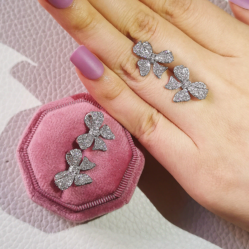 Wholesale Bow Small and Versatile Earrings