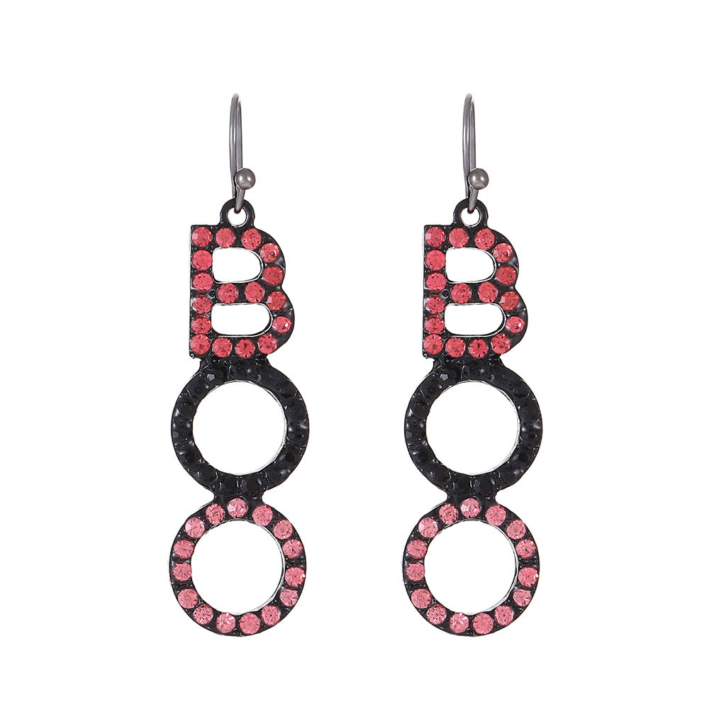 Wholesale  Devil Bat  Pumpkin Earrings For Women Alloy Electroplated Jewelry Accessory Trendy Party Gift Boutique Resale