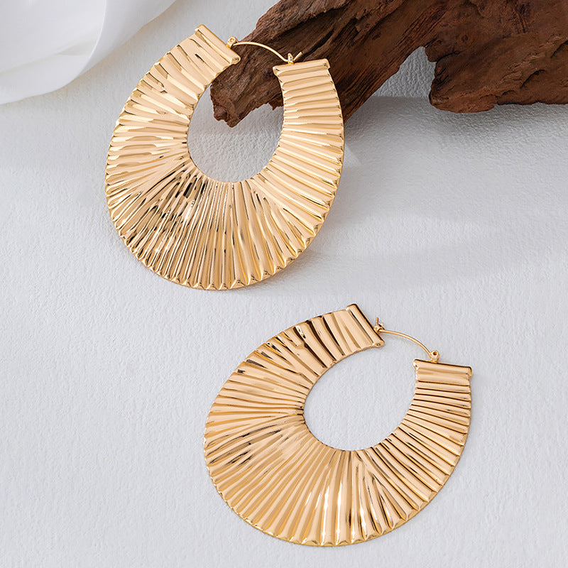 Wholesale Retro French Minimalist Titanium Steel Dangle Earrings For Women Chic Fashion Jewelry Accessory Party Everyday Wear Resale
