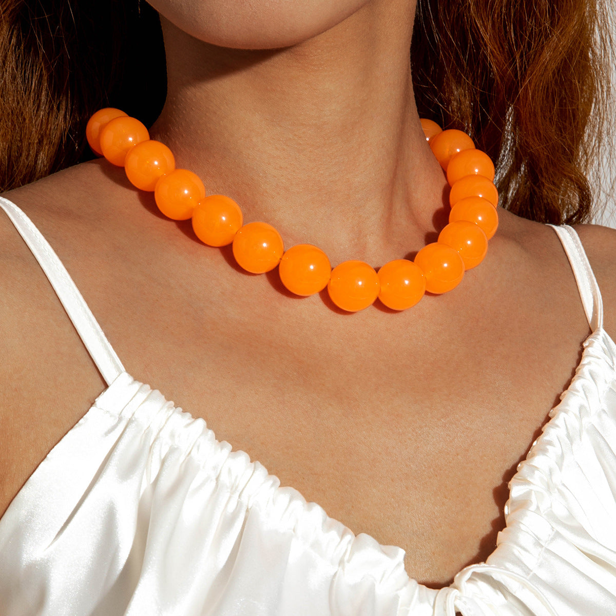 Wholesale Colorful Acrylic Beaded Necklace