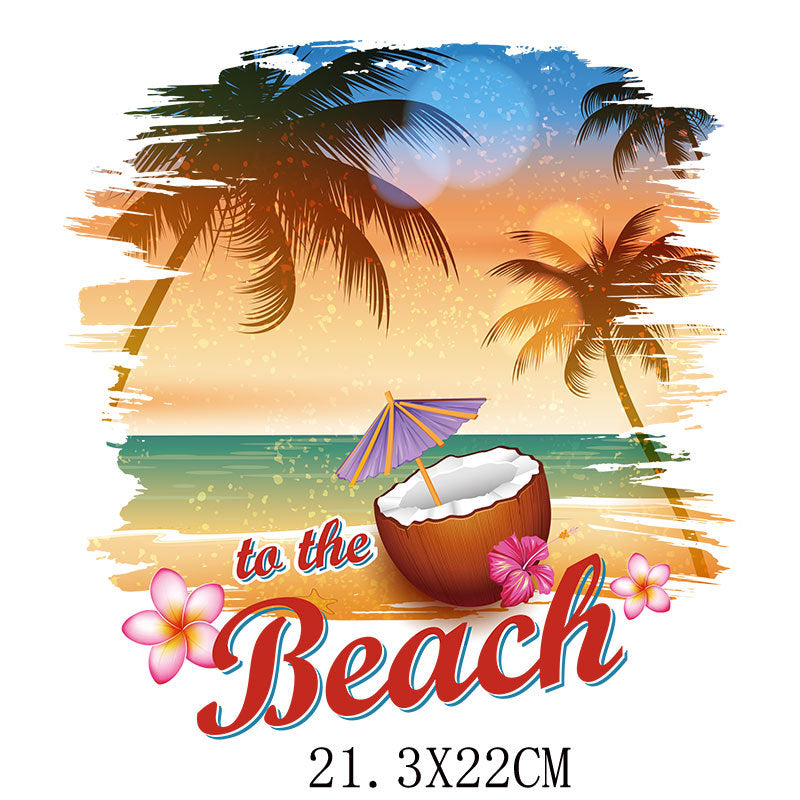 Wholesale Summer Cartoon Heat Transfer   UV DTF Ready to Press Transfers Wraps