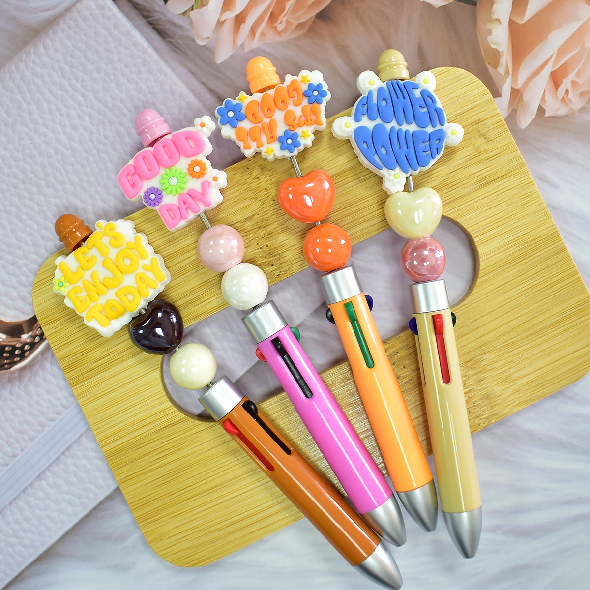 Wholesale Random 10pcs cartoon PVC soft thick patch perforated DIY beads Focal Beads