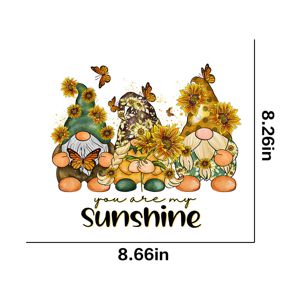 Wholesale 10pcs Butterfly and sunflower print UV DTF Ready to Press Transfers Wraps