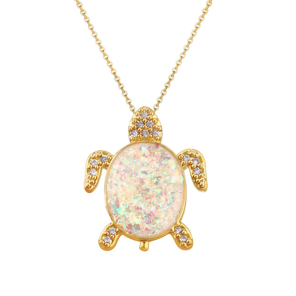 Wholesale Gradient Heart Butterfly Turtle Bee DIY Pendant Necklace Fashion Women S Jewelry Accessory Trendy Boutique Gift