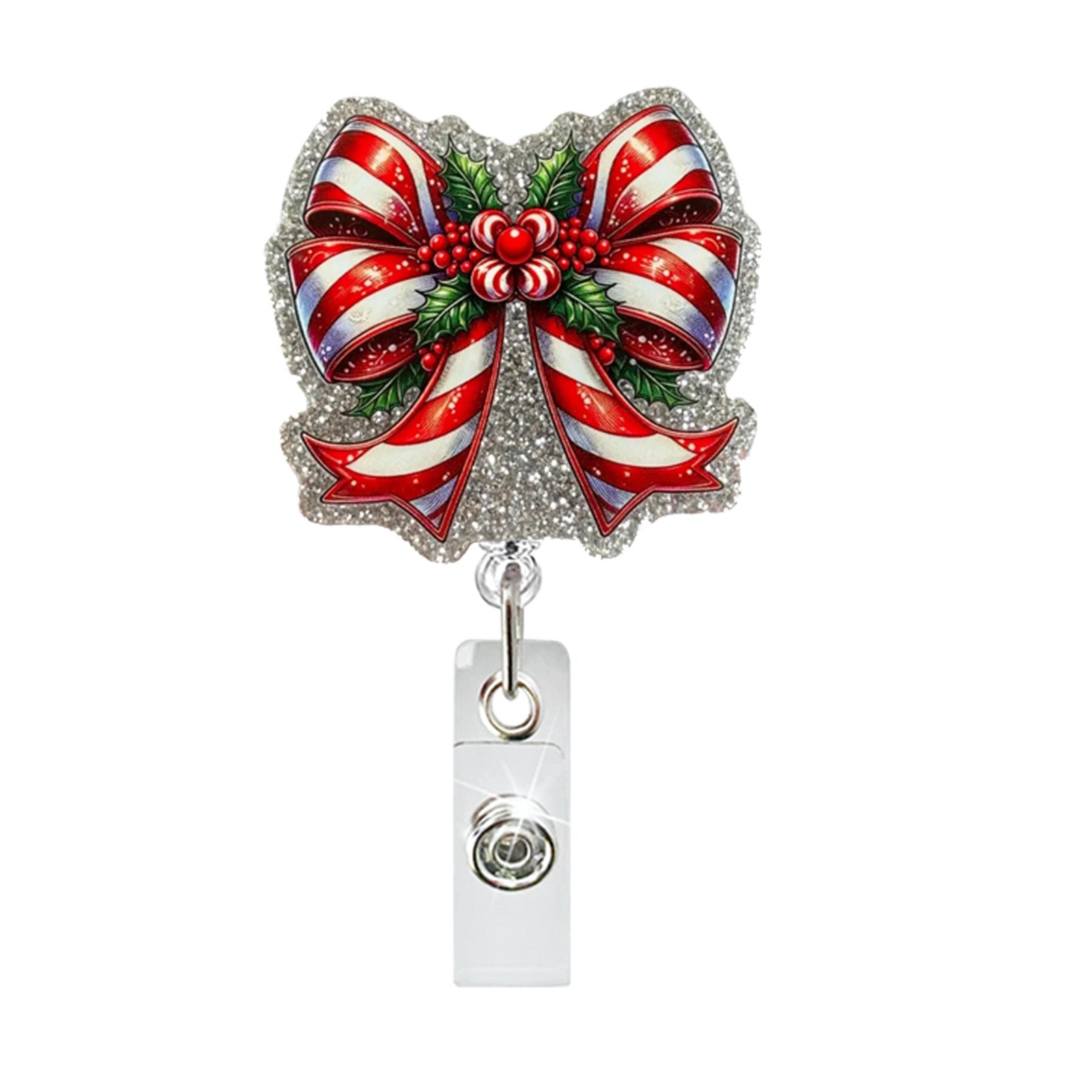 Wholesale Christmas acrylic glitter retractable pull-out