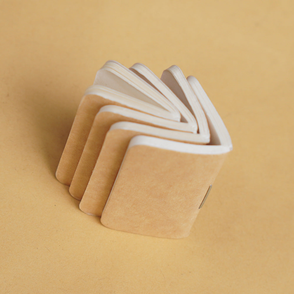 Wholesale mini pocket creative cowhide handmade multi-purpose leather notebook