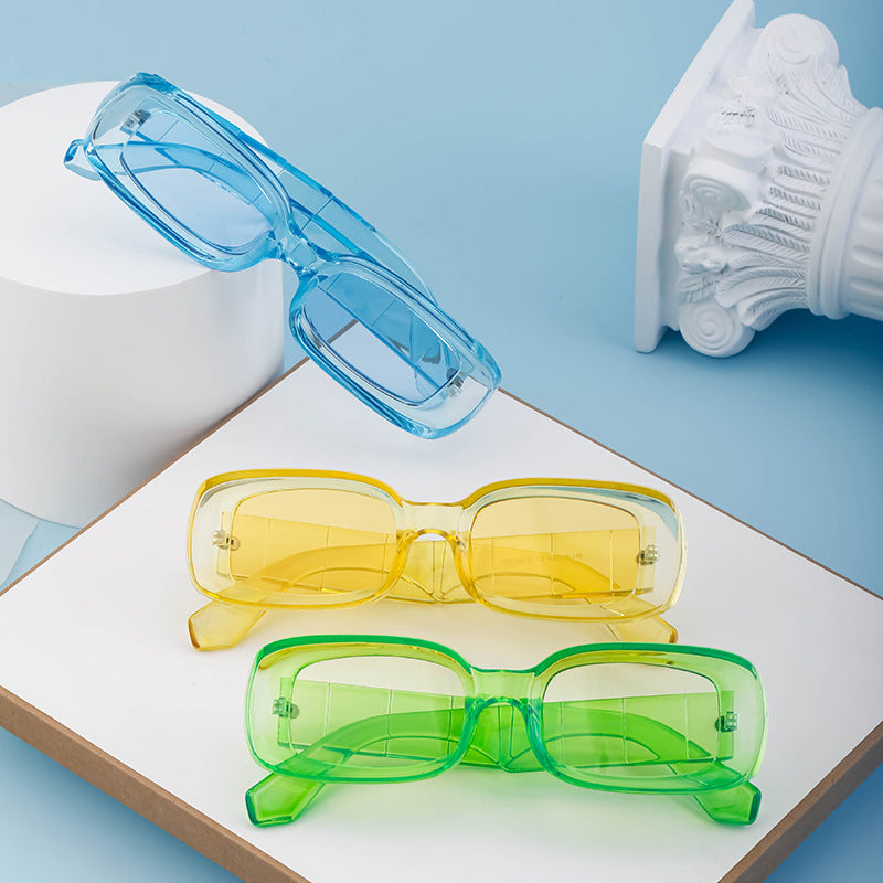 Wholesale Small Square Frame PC Sunglasses