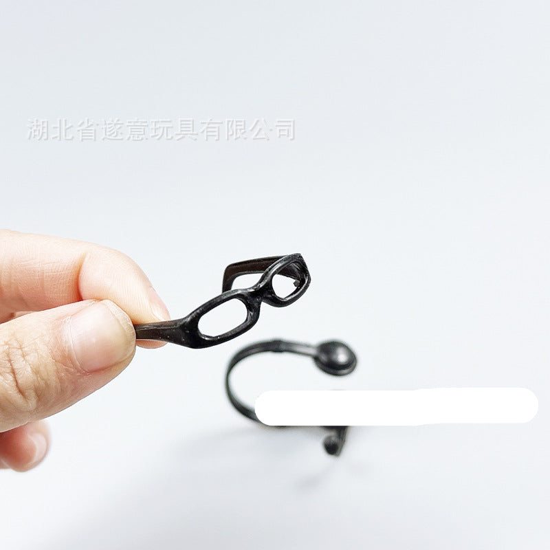 Wholesale 12 Points Doll House Accessories bjd Pocket Scene Ornaments Shooting Props Mini Glasses Miniature Small Headphone Model