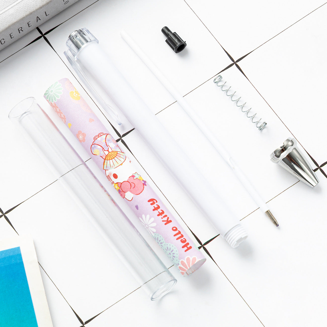 Bolígrafo de plástico de papel de plástico de papel de rollo de papel de varilla interna de la varilla interna