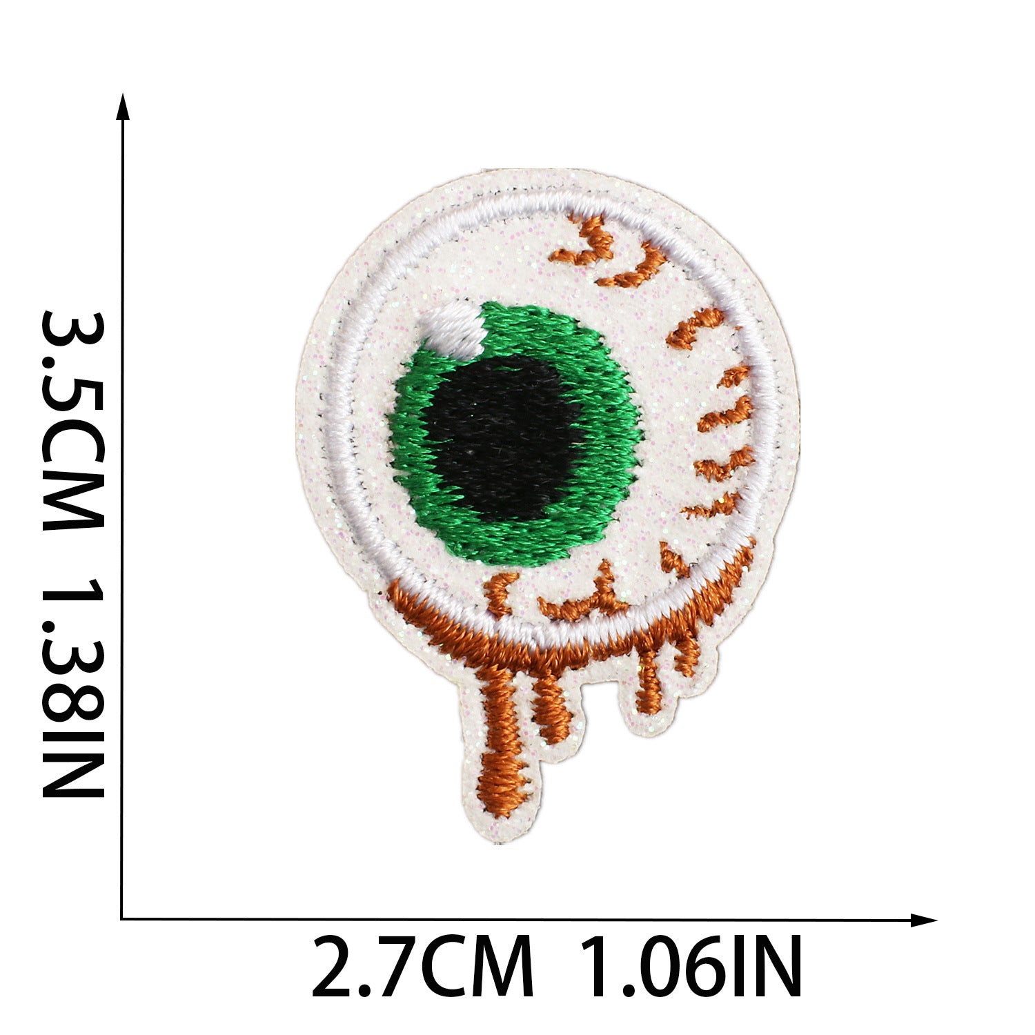 Wholesale Glitter Embroidered  Patch Ghost Skull Witch Cartoon DIY Fashion Accessory For Clothing Party Resale
