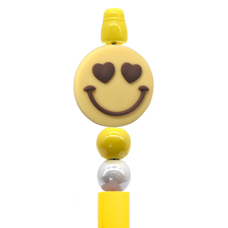 Wholesale Smiley face series cartoon flower Focal Beads