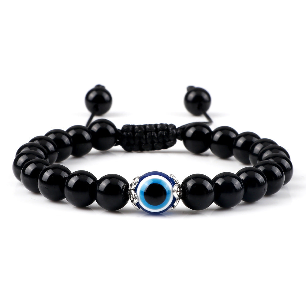 Wholesale Jewelry Bohemian Bracelet Devil' s Eye Beaded Braided Hand Rope Yoga Beads Hand Jewelry
