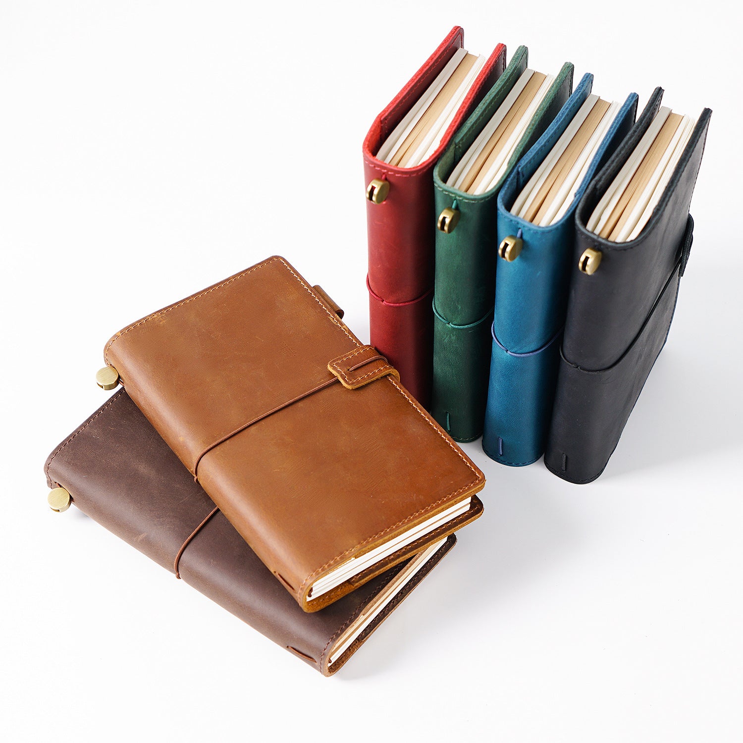 Wholesale Cowhide Mini Notebook Creative Loose-leaf Multifunctional Retro Notebook