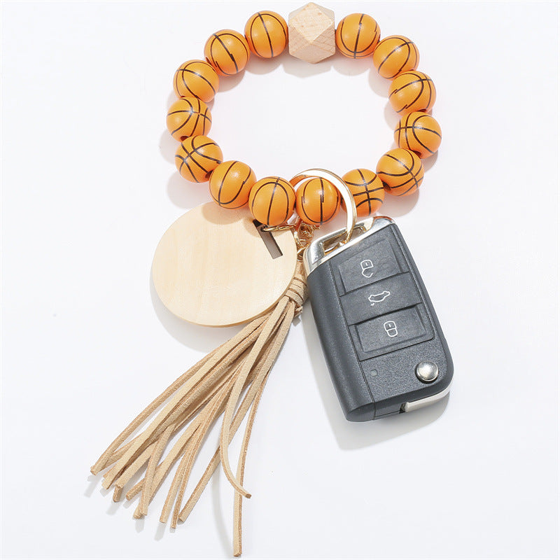 Wholesale Wood Tassel Bracelets Keychains