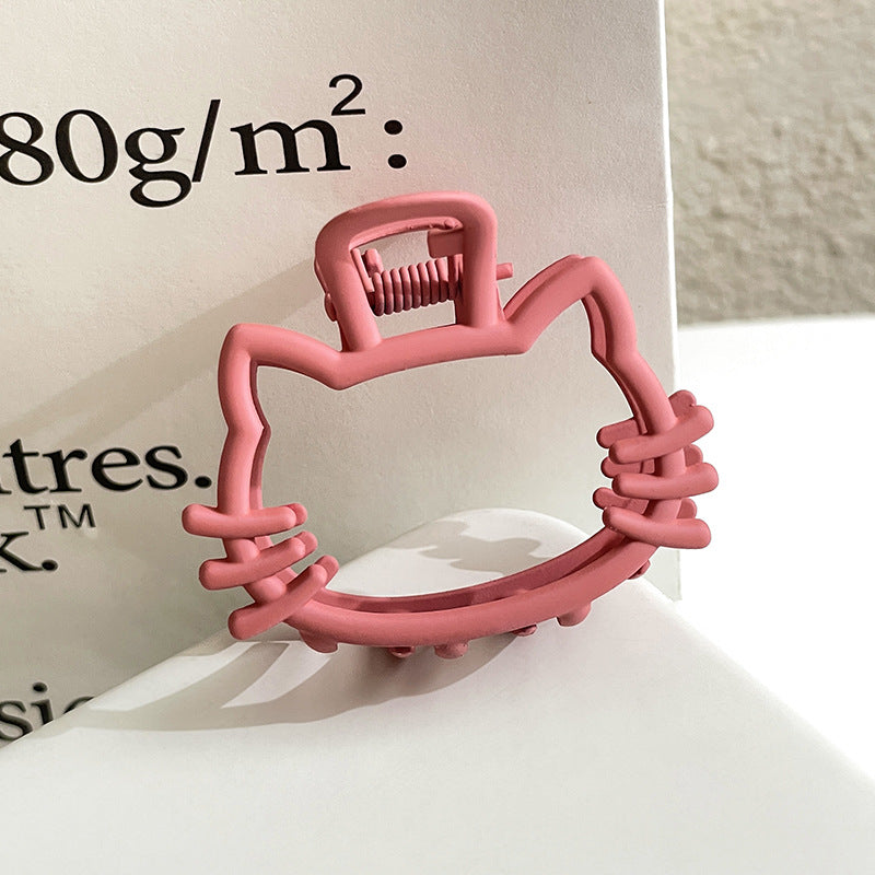 Wholesale Cute Pink Clip Acrylic Butterfly Hairpin