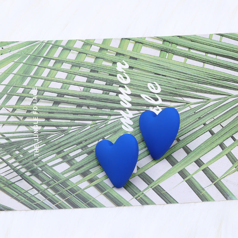 Wholesale Valentine's Day 18 Colors Small Heart Valentine's Day Acrylic Earrings